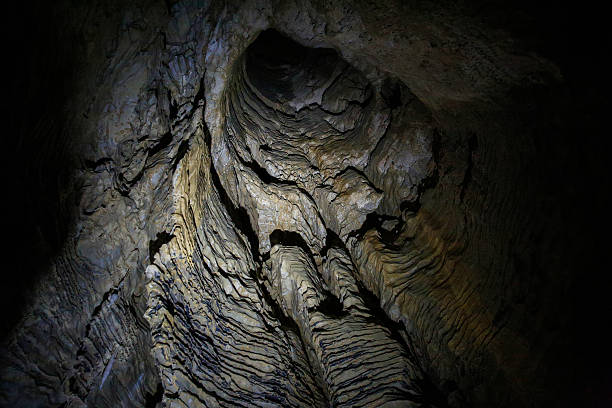 istock Dark tunnel in Ruakuri Cave, Waitomo, NZ 600394964