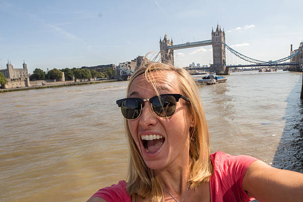 istock Me and the Tower bridge in London 600396022