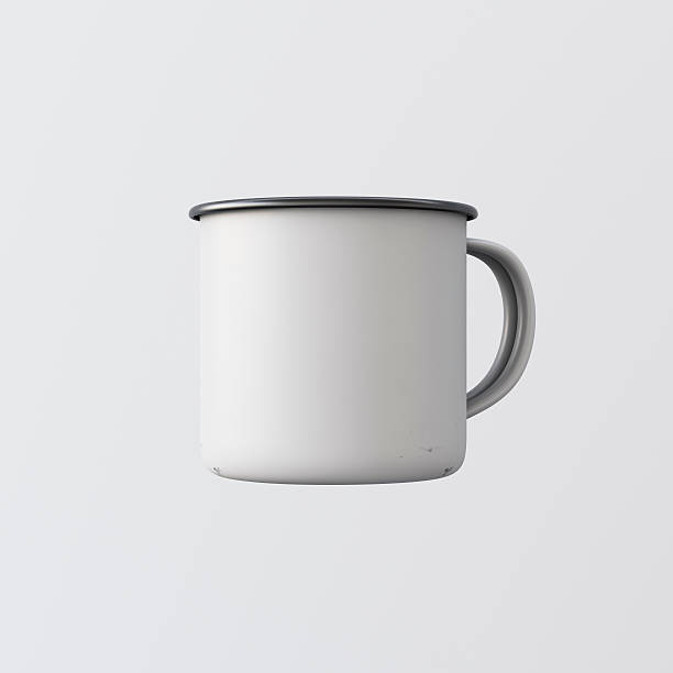 istock One Blank White Color Metal Coffee Mug Isolated Empty Background 600396992