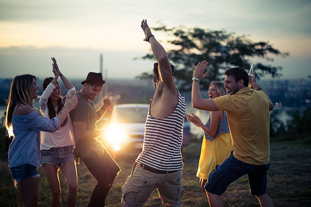 istock Enjoying an outdoor party 600402116