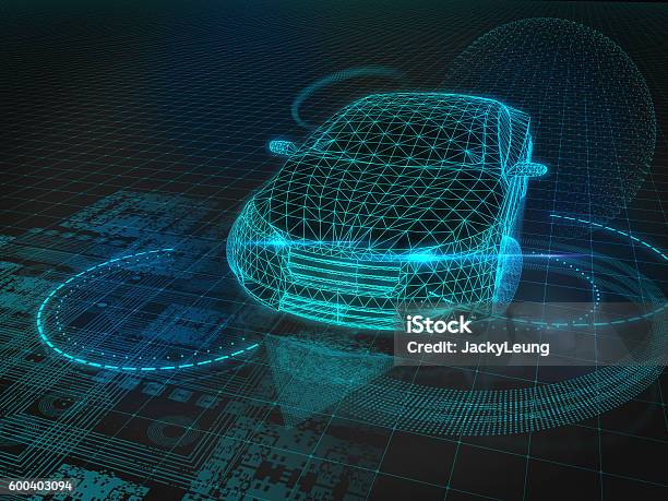 Self Drive Car Stock Photo - Download Image Now - Car, Technology, Independence - Concept