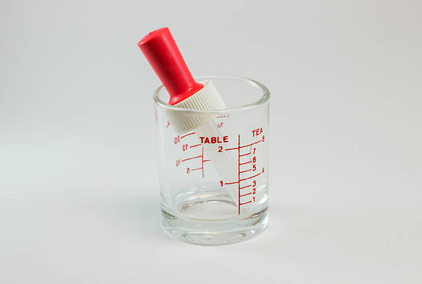 istock Medicine dropper in medicine glass 600404612