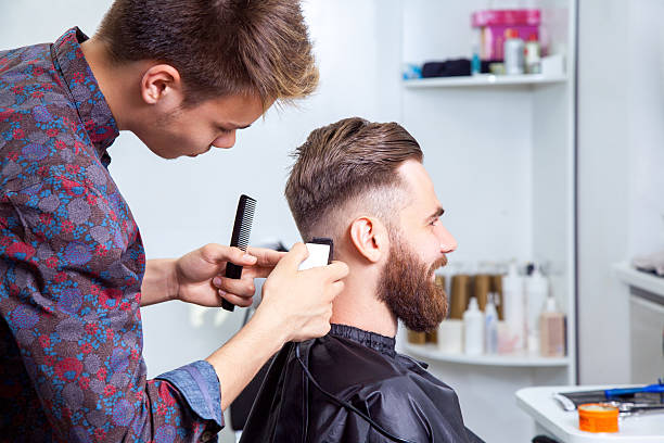 fryzjer, strzyżenie włosów - funky men business human arm zdjęcia i obrazy z banku zdjęć