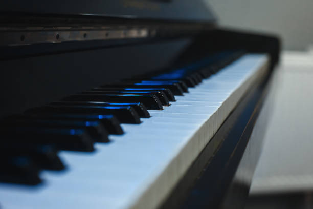 istock close-up of piano keys. frontal view. 600408346