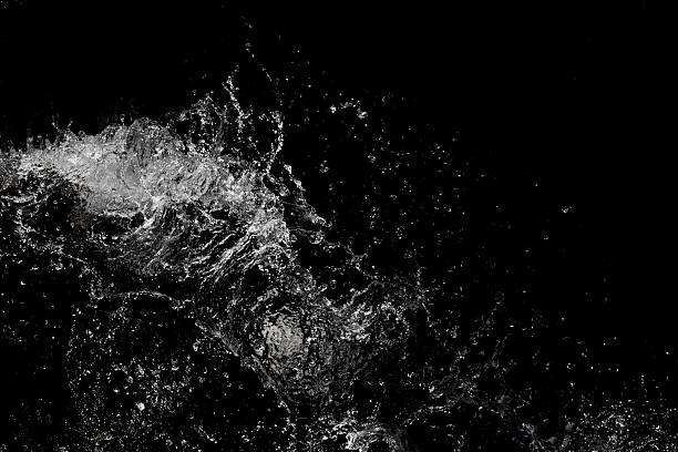 istock Stylish water splash. Isolated on black background 600408830