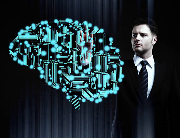 istock businessman presses circuit board 600409782