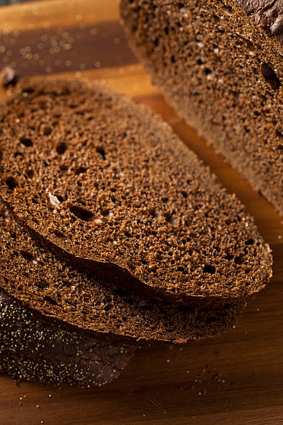 istock Homemade Organic Pumpernickel Rye Bread 600409870