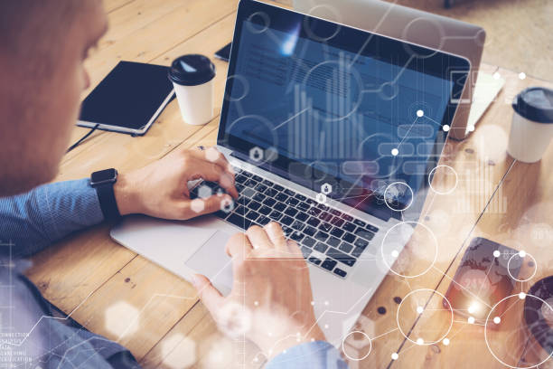 istock Businessman Diverse Brainstorm Meeting Concept Network Online.Man Working Notebook 600411238
