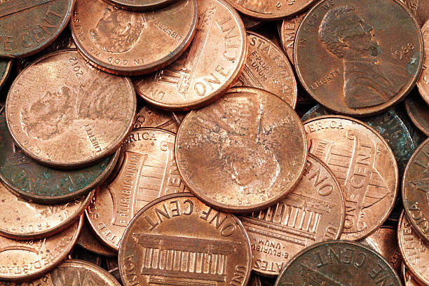 istock American Pennies Super Macro 600411622