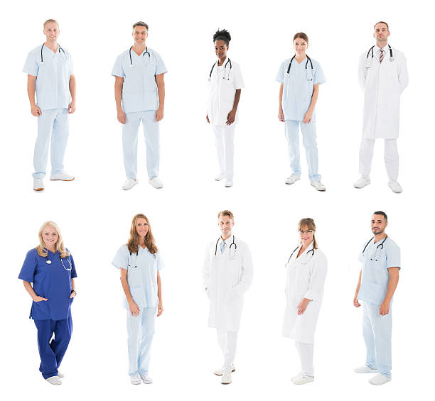 istock Set Of Doctors With Medical Workers 600411826