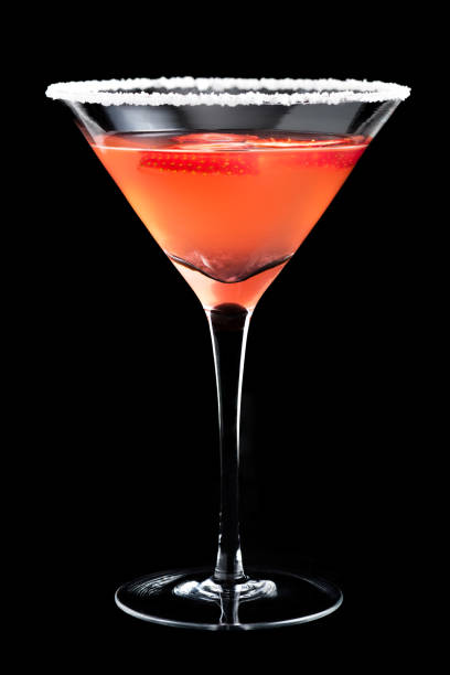 istock strawberry margarita cocktails on black background 600413384