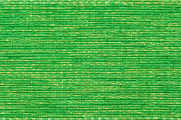 istock Green ribbed cotton twill fabric 600667986