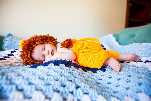 One Month Old Baby Boy Sleeping