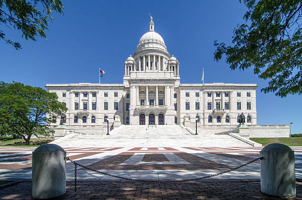 istock Providence State House seen from park 600669342