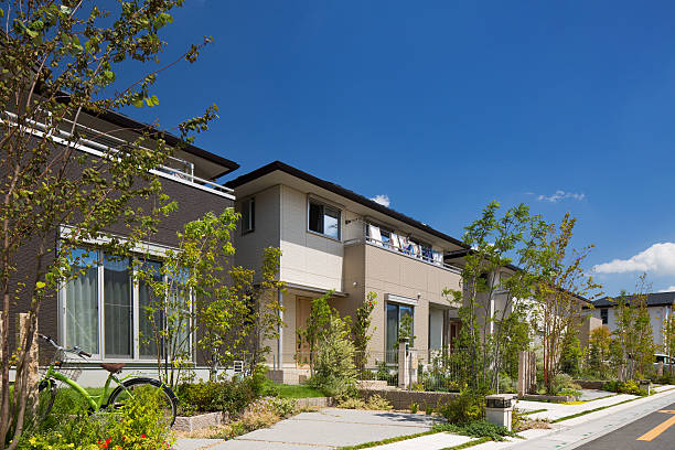 istock Fresh green and residential area 600670468