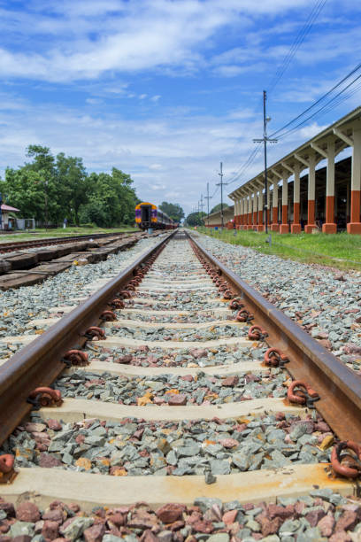 istock Railway tract in summer day 600673876