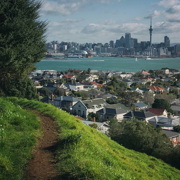 istock Distant View Of Sky Tower In City 600678361