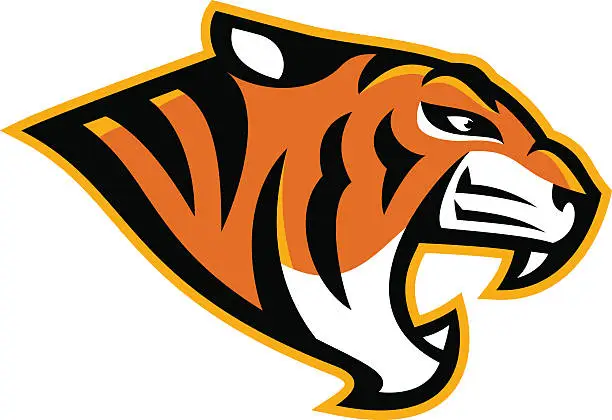 Vector illustration of Tiger Mascot Logo