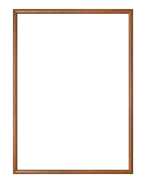 istock Wooden picture frame with clipping path 600681664
