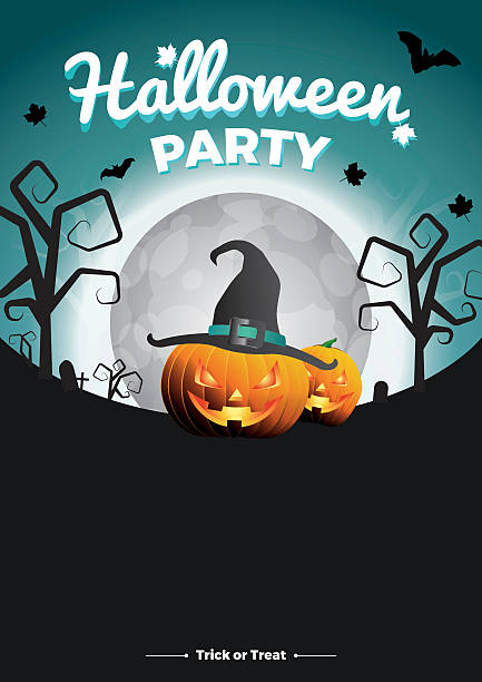 2er-Set Halloween-Deko – Kürbis-Zauberer-Hüte, Vorinstalliert, Zum Aufhängen Innen & Außen