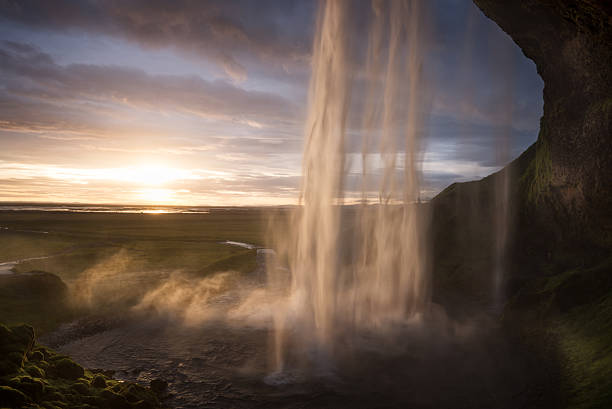 istock Seljalandsfoss in Iceland at sunet 600684758