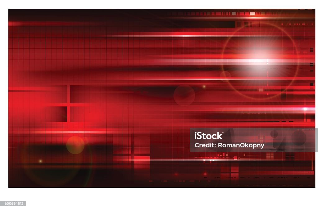 Red Tech Background Stock Illustration - Download Image Now ...