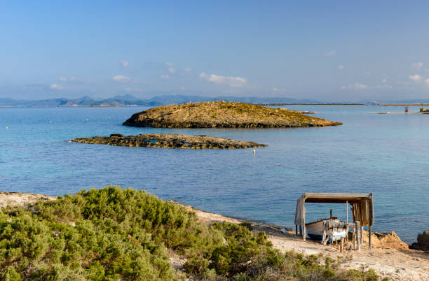 formentera, praia de illestes - illetes - fotografias e filmes do acervo