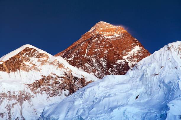 istock Evening colored view of Mount Everest 600688460