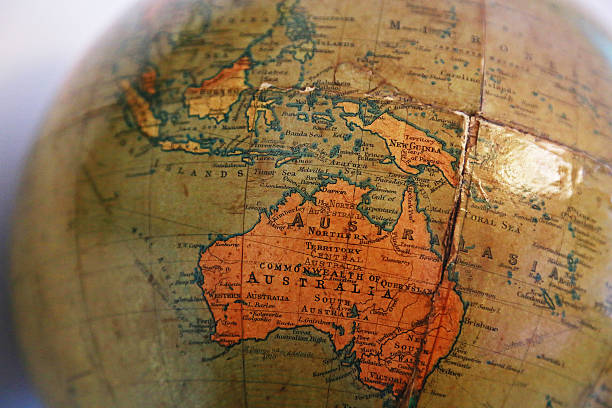 istock Australia of the old terrestrial globe 600689714