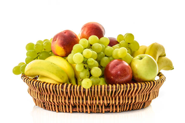 istock Basket full of fruits 600692050