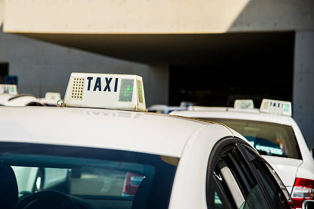 istock Row of taxis 600692480