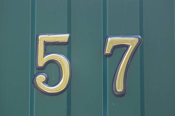 istock House number on a fence 600696468