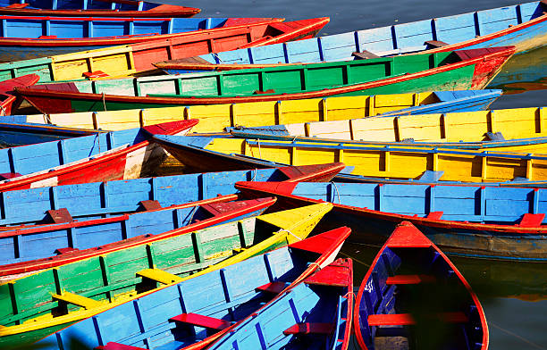 istock rowing boats in pokhara 600700552