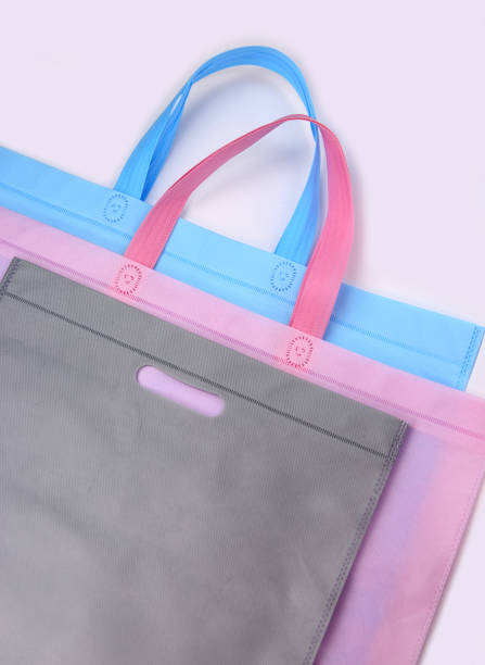 istock Synthetic fabric bag isolated on white background 600993536