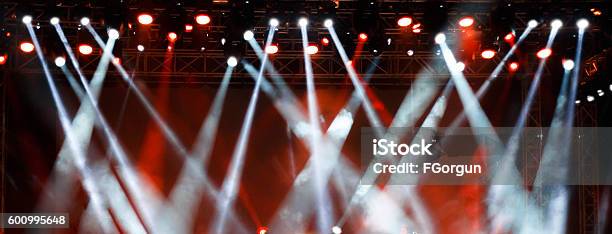 Stage Lights Background Stock Photo - Download Image Now - Lighting Equipment, Performance, Stage - Performance Space