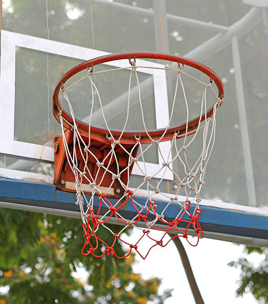 istock Low angle view outdoor basketball 600995724