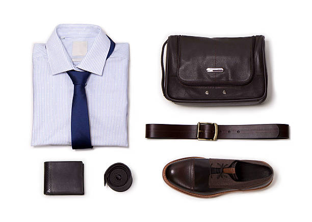 istock Collection of office clothes. 600997956