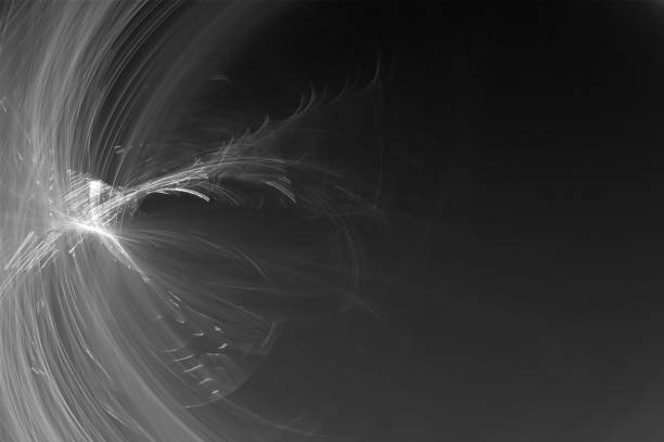 istock black and white glow energy wave. 600999054