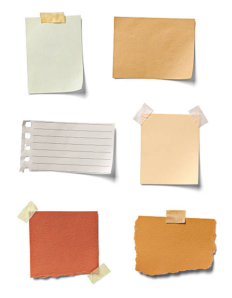 istock note paper piece label vintage grunge tape 601001424