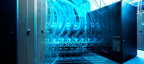istock close-up of network hub and ethernet cables 601004722