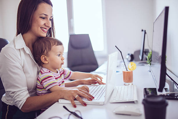 istock Family time in office 601006842