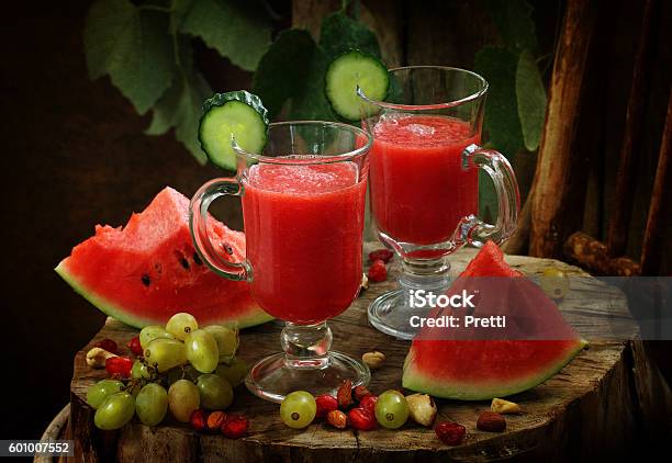 Watermelon Smoothies Stock Photo - Download Image Now - Dessert - Sweet Food, Detox, Drink