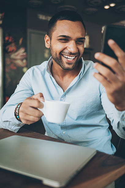 istock Selfie in the coffee break 601008150