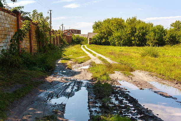 istock Backyards of old factory 601008320