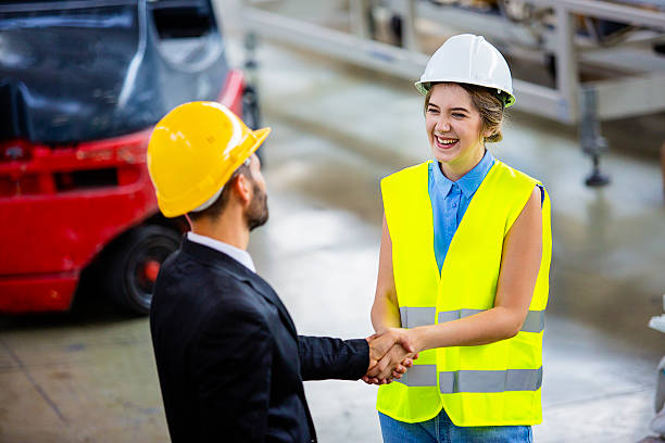 istock Worker and manager in a factory 601015226