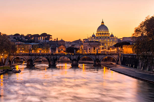 istock Sunset view of the Vatican city state 601017514