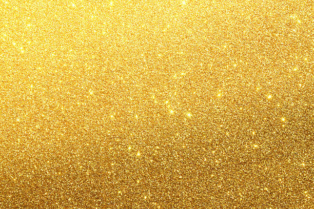 Golden glitter texture background stock photo