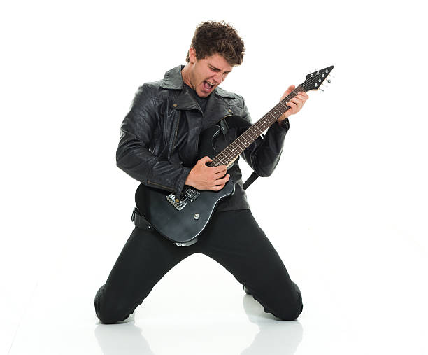 istock Casual man playing guitar 601020586