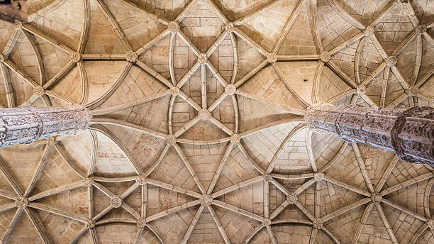 istock Ceiling of the Hieronymus monastery, a popular place for tourits 601026362