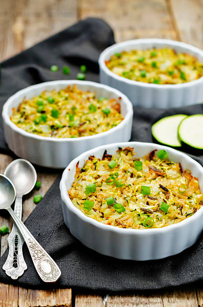 istock Brown and wild rice zucchini casserole 601028372